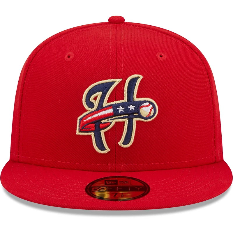 NWE HARSEN RED HOME MIB AUTHENTIC COLLECTION 59FIFTY HATMENHIC