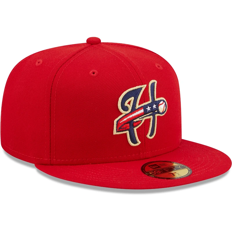 NWE HARSEN RED HOME MIB AUTHENTIC COLLECTION 59FIFTY HATMENHIC