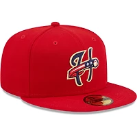 NWE HARSEN RED HOME MIB AUTHENTIC COLLECTION 59FIFTY HATMENHIC