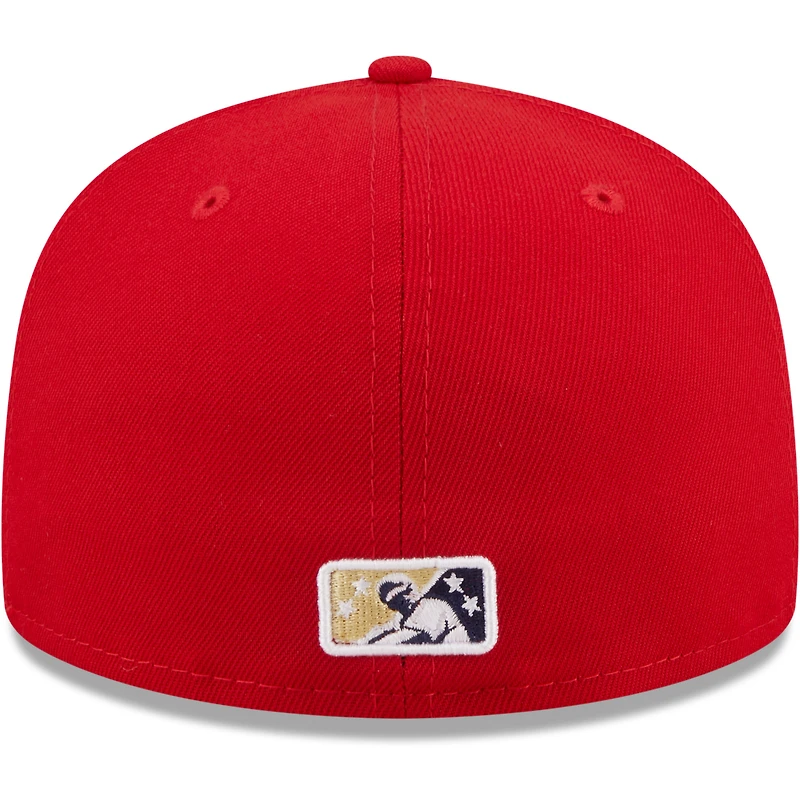 NWE HARSEN RED HOME MIB AUTHENTIC COLLECTION 59FIFTY HATMENHIC
