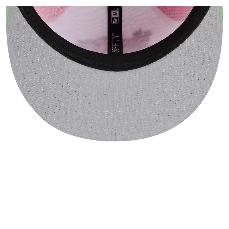 Casquette ajustée New Era pour hommes, blanc/vert clair, Harrisburg Senators Copa de la Diversión 59FIFTY