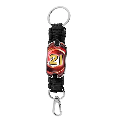 Harrison Burton Colordome Paracord Logo Keychain