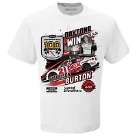 T-shirt à damier pour homme Harrison Burton 2024 Coke Zero Sugar 400 Race Winner