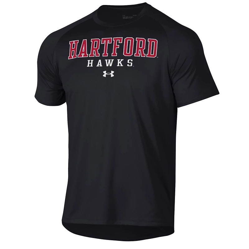 Men's Under Armour Black Hartford Hawks Tech T-Shirt