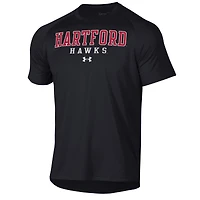 Men's Under Armour Black Hartford Hawks Tech T-Shirt