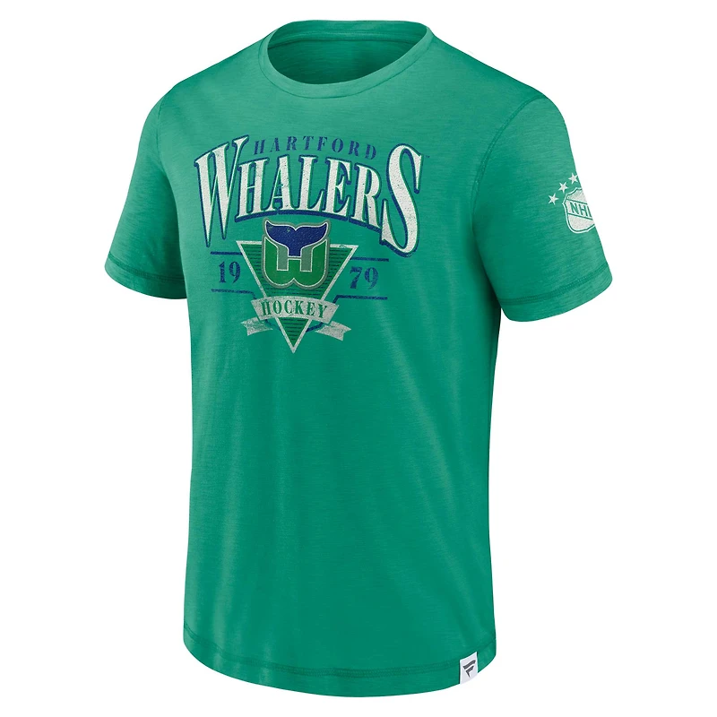 Men's Fanatics Green Hartford Whalers Elusive Slub T-Shirt