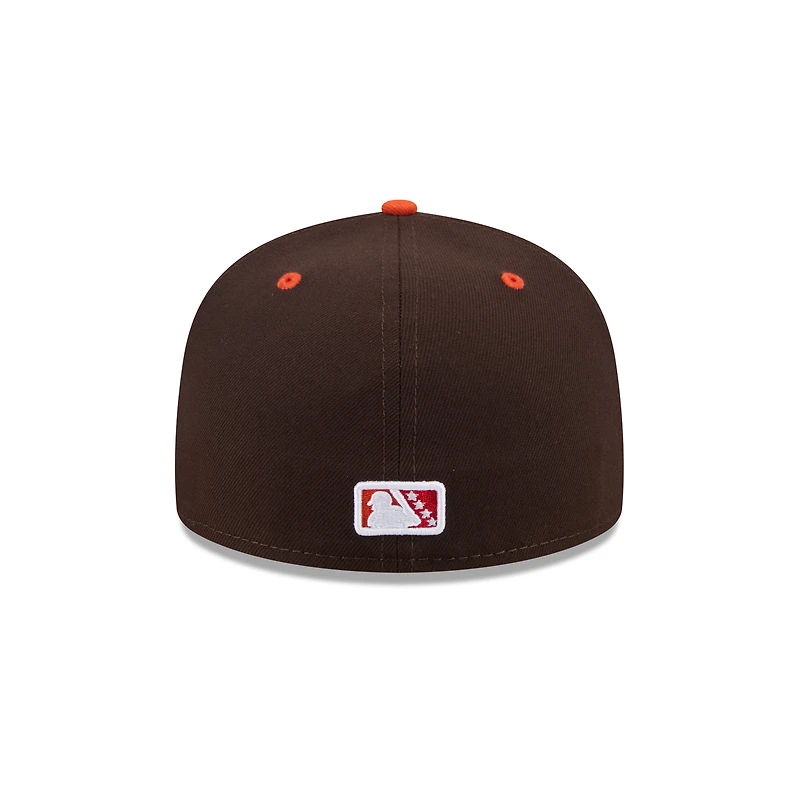 Casquette ajustée 59FIFTY pour homme New Era violette Hartford Yard Goats Theme Nights