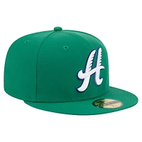 Men's New Era  Green Hartford Yard Goats Authentic Collection 59FIFTY Fitted Hat