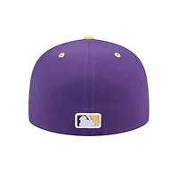 Casquette ajustée 59FIFTY pour homme New Era violette Hartford Yard Goats Theme Nights
