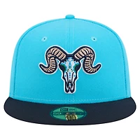 Casquette ajustée New Era Hartford Yard Goats Copa de la Diversión 59FIFTY bleu clair/marine pour hommes