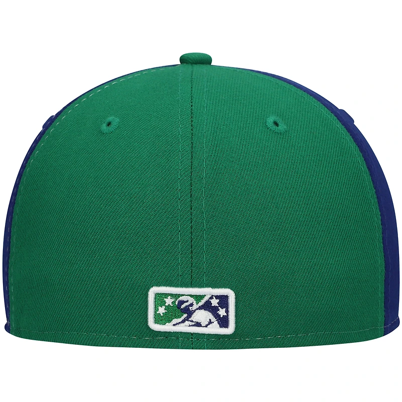 Casquette ajustée New Era Hartford Yard Goats Authentic Collection Team Alternate 59FIFTY pour homme, blanche