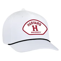 Men's Ahead  White Harvard Crimson Alto Rope Adjustable Hat