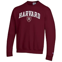 Men's Champion  Crimson Harvard Arch Over Logo Pullover Sweatshirt