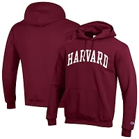 Men's Champion  Crimson Harvard Basic Arch Fleece Pullover Hoodie