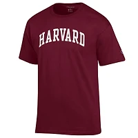 T-shirt basique Arch gris chiné Harvard Crimson pour homme Champion