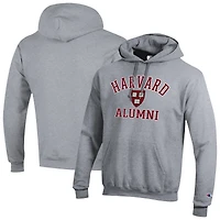 Sweat à capuche Champion Gray Harvard Crimson Alumni Arch pour homme