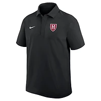 Polo Nike noir Harvard Crimson 2025 Sideline pour homme