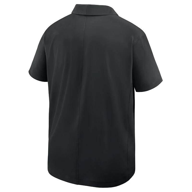 Men's Nike Black Harvard Crimson 2025 Sideline Polo