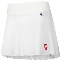 Jupe-short blanche Harvard Crimson Tailgate Soft Touch pour femmes