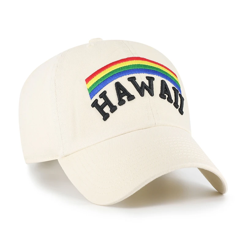 Men's '47 Sand Hawaii Rainbow Warriors Vault Clean Up Adjustable Hat