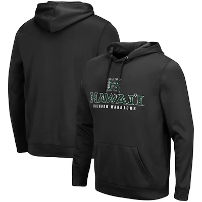 Sweat à capuche Colosseum Black Hawaii Warriors Lantern pour homme