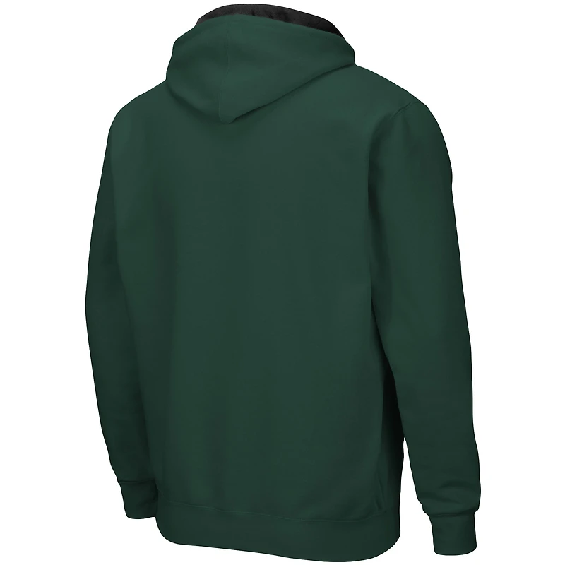 Sweat à capuche Colosseum Green Hawaii Warriors Arch & Logo 3.0 pour homme