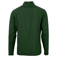 Veste hybride recyclée entièrement zippée en tricot écologique Adapt pour homme, Cutter & Buck Green Hawaii Warriors