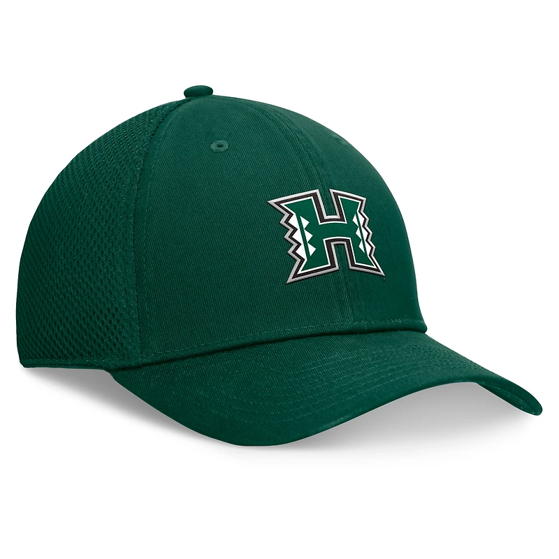Men's Top of the World Green Hawaii Rainbow Warriors Spacer Flex Hat