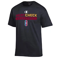 Unisex Champion  Black Heat Check Gaming On-Court 2K League Authentic Practice T-Shirt