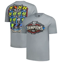 Men's Classic Ink  Heather Gray Hendrick Motorsports 15x Champions Tri-Blend T-Shirt