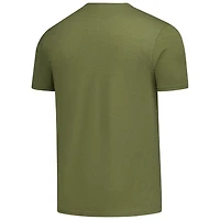 Men's Classic Ink  Olive Hendrick Motorsports Tri-Blend Logo T-Shirt