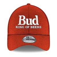 Casquette flexible 39THIRTY Scarlet Ken Schrader Bud King of Beers New Era pour hommes