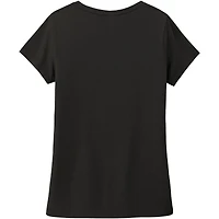 T-shirt noir à col en V tri-mélangé Hendrick Motorsports pour femmes