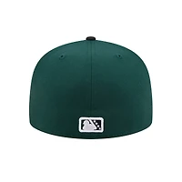 Casquette ajustée 59FIFTY pour homme New Era, vert foncé, thème Hickory Crawdads