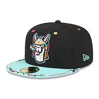 Men's New Era  Black/Light Blue Hickory Crawdads 2026 Copa De La Diversion 59FIFTY Fitted Hat