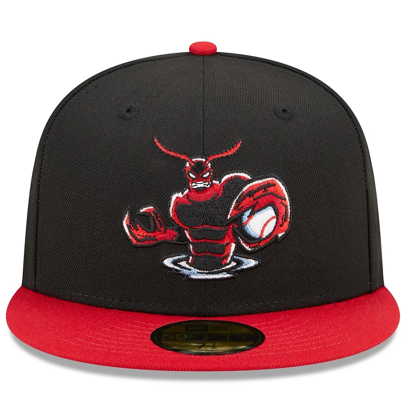 Casquette ajustée 59FIFTY Marvel x Minor League Hickory Crawdads New Era pour homme