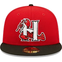 NWE HICCRA RED HOME MIB AUTHENTIC COLLECTION 59FIFTY HATMENHIC