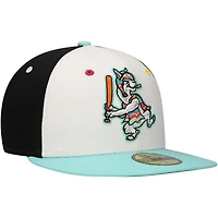 Men's New Era White Llamas de Hickory Copa la Diversión 59FIFTY Fitted Hat