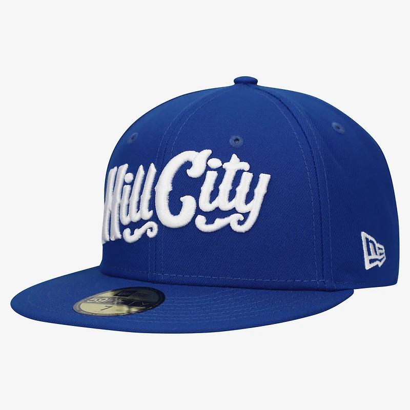 Men's New Era Blue Hill City Howlers Authentic Collection 59FIFTY Fitted Hat