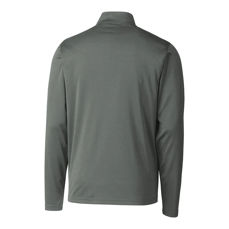 Pull demi-zippé pour homme Cutter & Buck Steel Hillsboro Hops Clique Spin Eco Performance