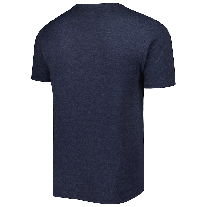 T-shirt homme bleu marine chiné Soñadores de Hillsboro Copa la Diversion Sugar Skull triple mélange