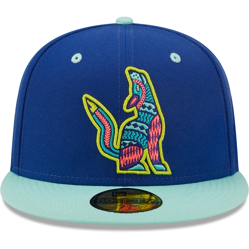 Men's New Era Blue/Mint Soñadores De Hillsboro Copa La Diversion 59FIFTY Fitted Hat
