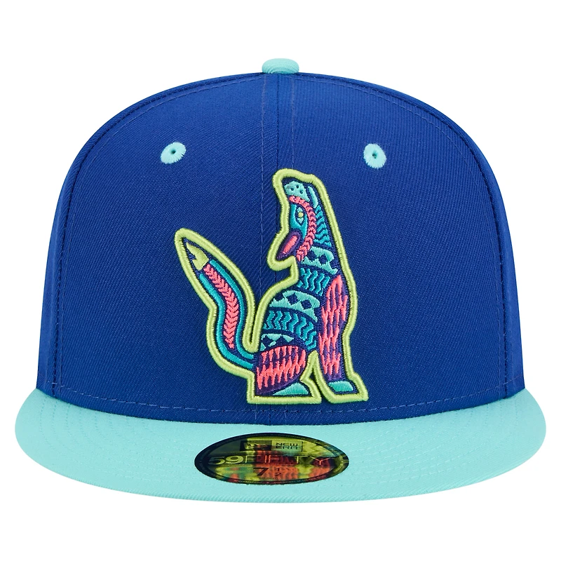 Men's New Era Blue Hillsboro Hops Copa de la Diversión 59FIFTY Fitted Hat