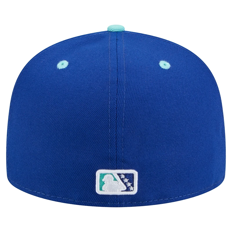 Men's New Era Blue Hillsboro Hops Copa de la Diversión 59FIFTY Fitted Hat