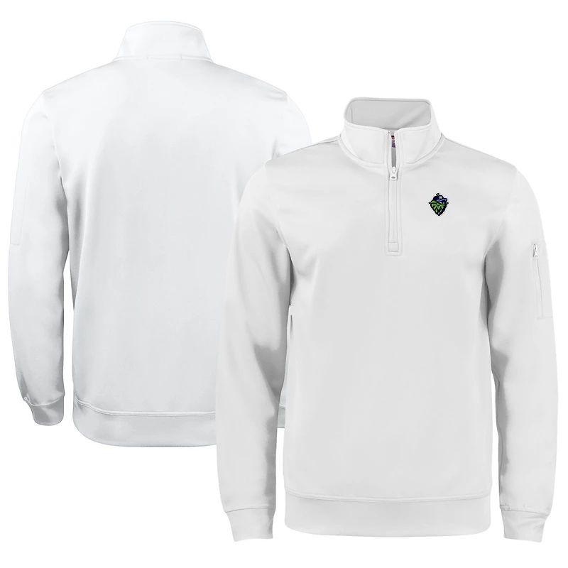 Pull-over unisexe à demi-zip Clique Lift Eco Performance de Cutter & Buck White Hillsboro Hops