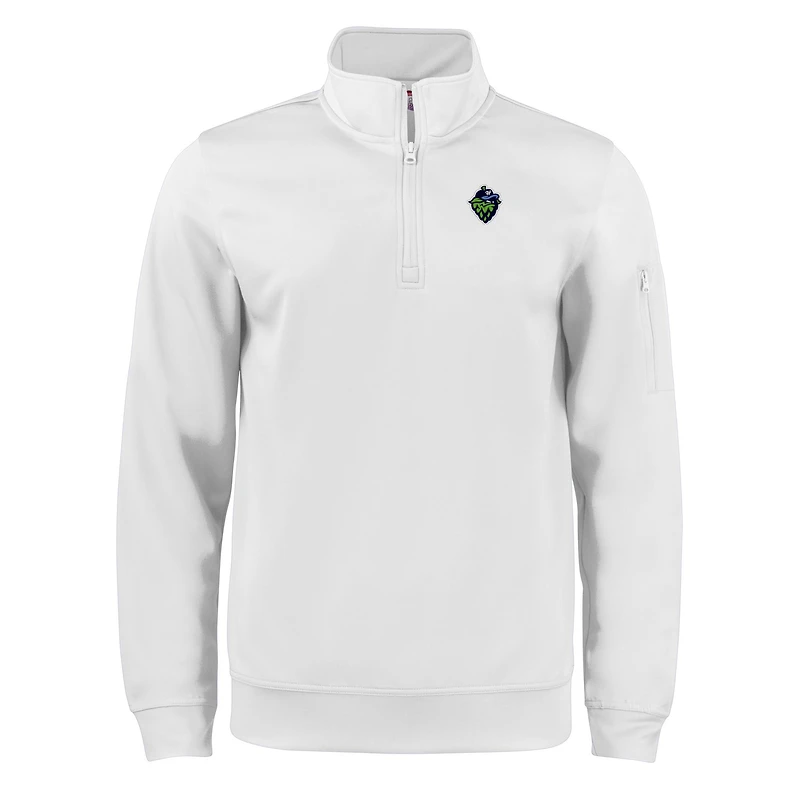 Pull-over unisexe à demi-zip Clique Lift Eco Performance de Cutter & Buck White Hillsboro Hops