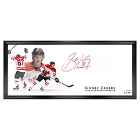 Frameworth - Impression encadrée grand format autographiée de Sidney Crosby (Hockey Canada, Équipe Canada 2010) - 45,7 x 111,8 cm - Édition limitée à 87 exemplaires