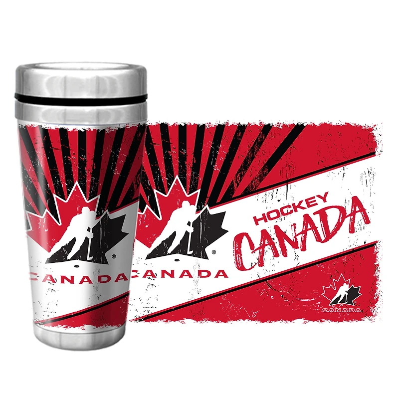 Hockey Canada - 16oz. Tasse de voyage enveloppante au design classique