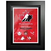 Hockey Canada - 18'' x 24'' Framed Logos to History Print