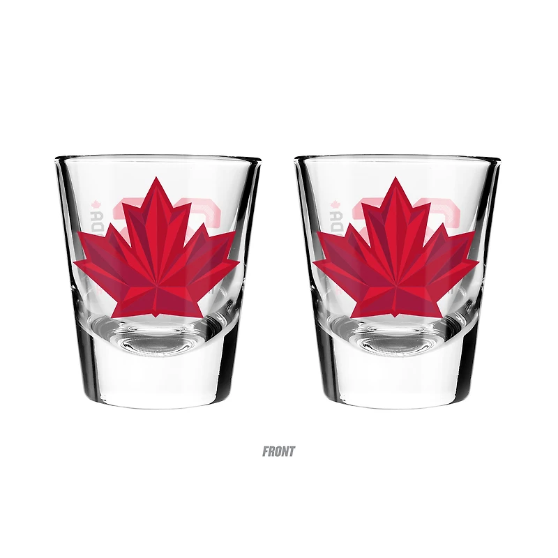Hockey Canada 2-Pack Shot Glass Set
